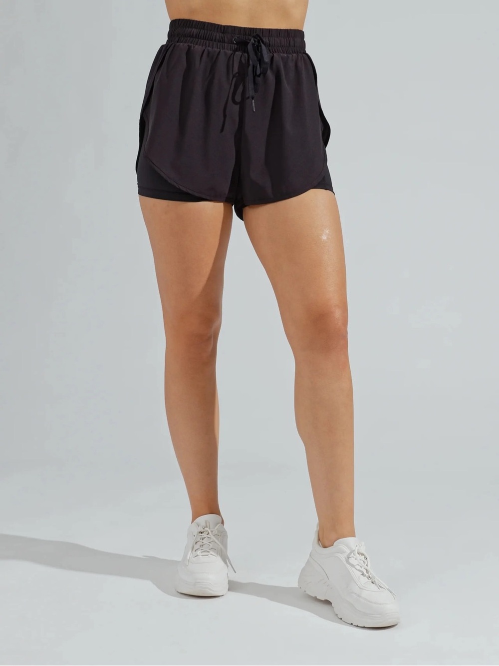 Buffbunny Collection Black Athletic Shorts with Liner Size Small